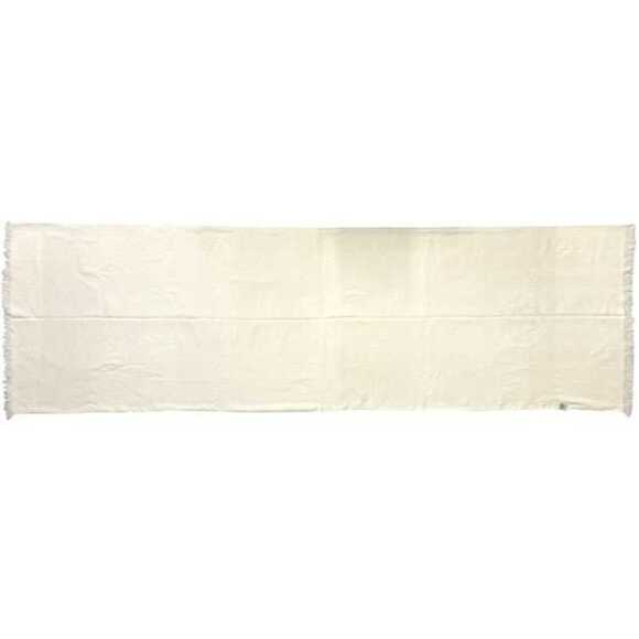 HERMES Authentic Cream Silk Scarf